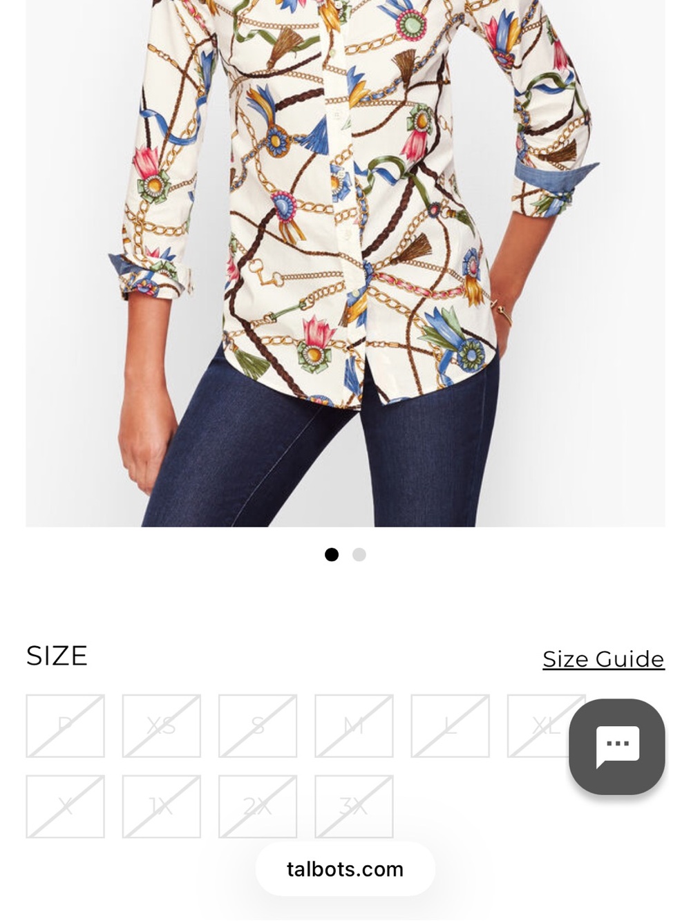 Talbots | Links and Ribbons Button-Down Shirt - Picture 9 of 9